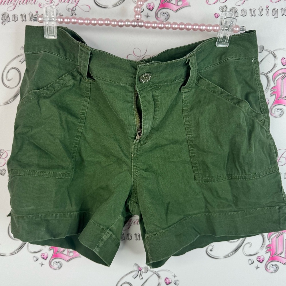 Bun equipment shorts denim jean green Stylish Olive Women's Cargo Shorts